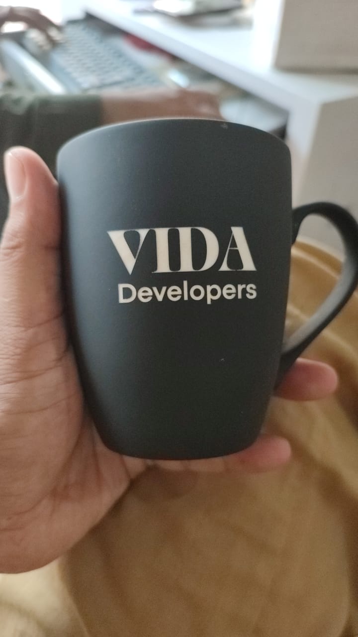 VIDA Developers Custom Matte Black Ceramic Coffee Mug